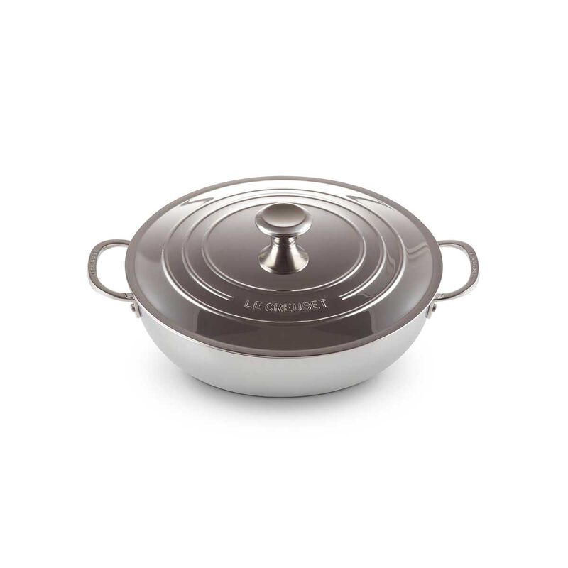 Le Creuset 3-PLY Stainless Steel Shallow Casserole with Lid 30cm image number 0